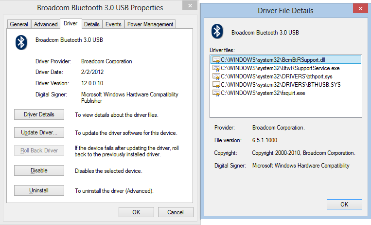 Скачать драйвер Bluetooth WIDCOMM Broadcom